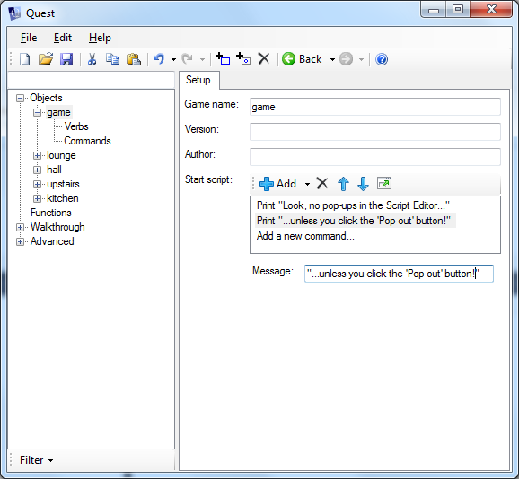 Quest 5.0 Editor Preview